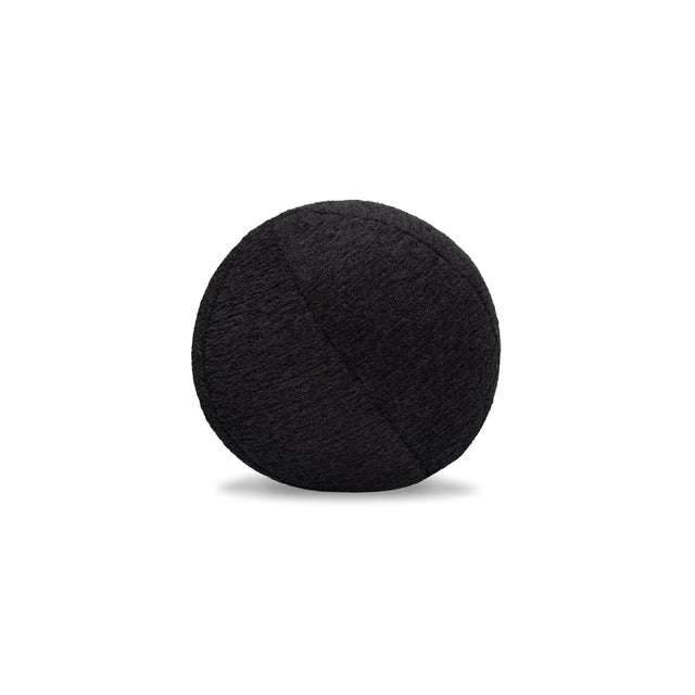 Elaine Smith Plush Charcoal Orb Black 12" Round Decorative Pillow