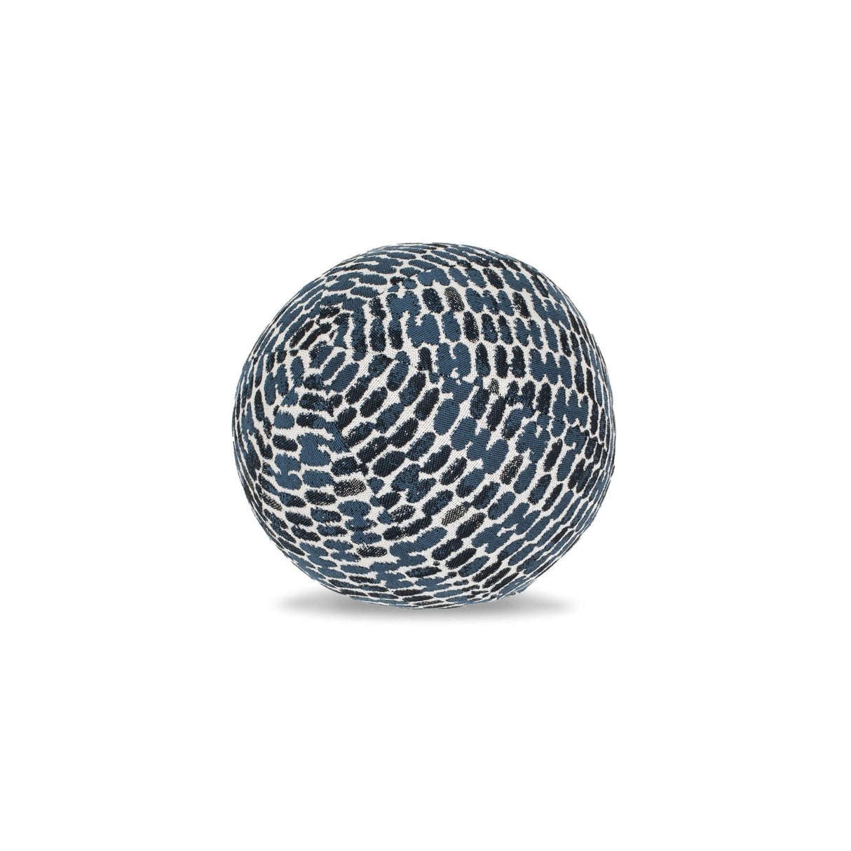 Elaine Smith Thumbprint Indigo Orb Deep Blue 12" Round Decorative Pillow