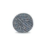 Elaine Smith Thumbprint Indigo Orb Deep Blue 12" Round Decorative Pillow
