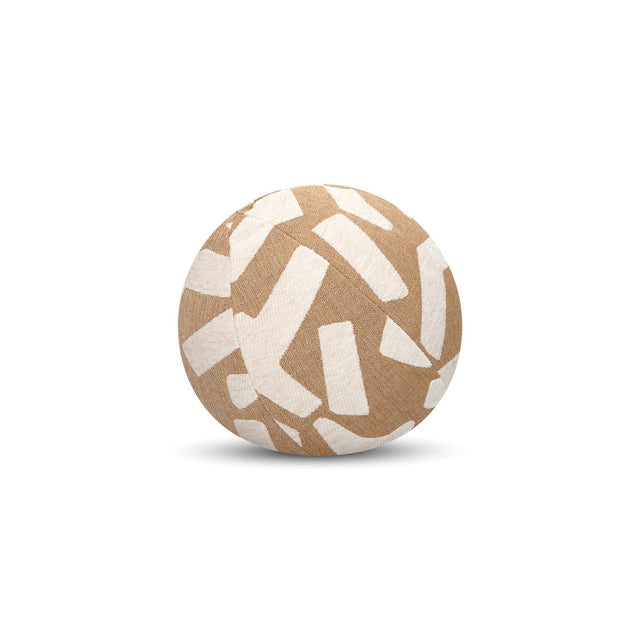 Elaine Smith Fascination Caramel Orb Brown 12" Round Decorative Pillow