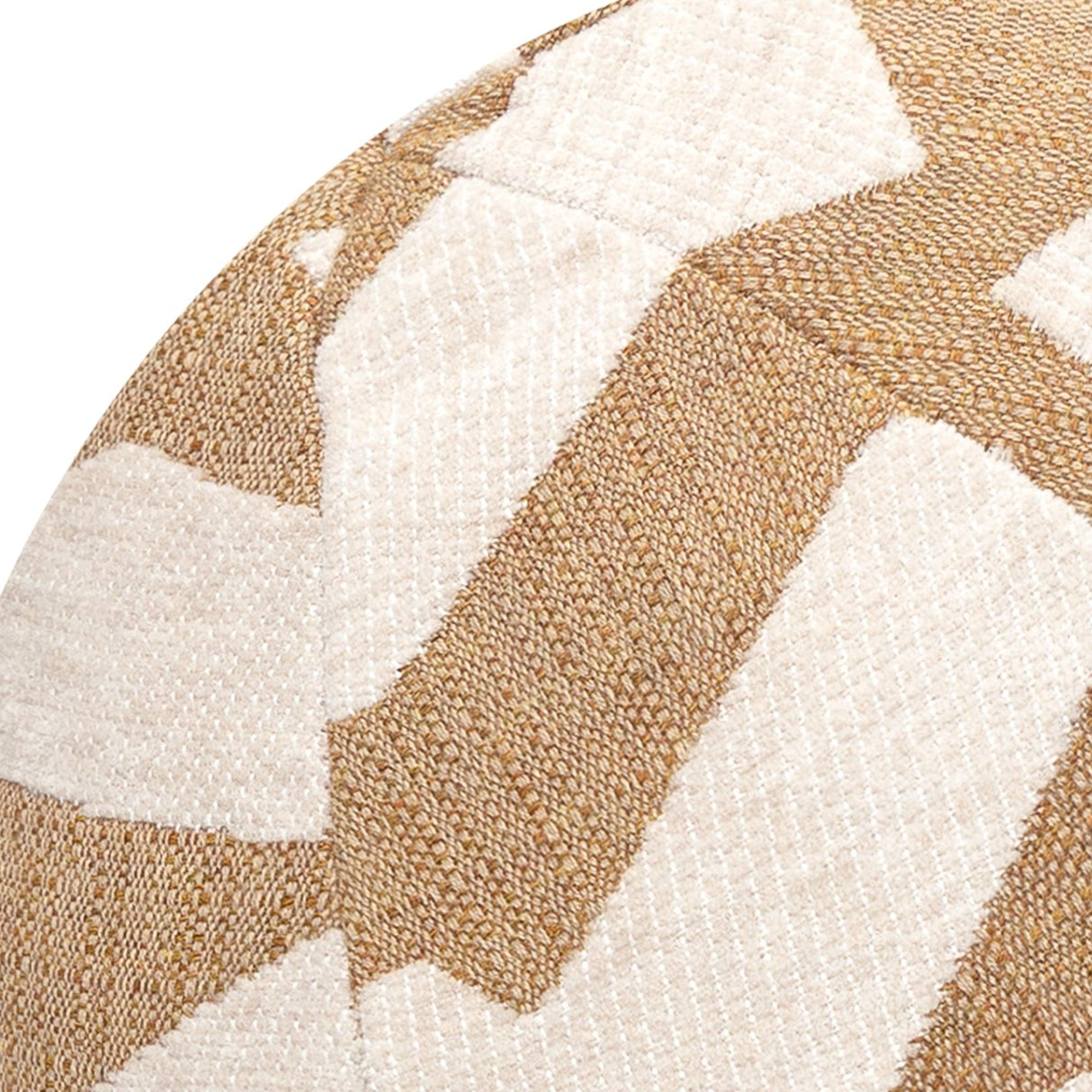 Elaine Smith Fascination Caramel Orb Brown 12" Round Decorative Pillow