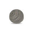 Elaine Smith Sincerity Ebony Orb Black 12" Round Decorative Pillow