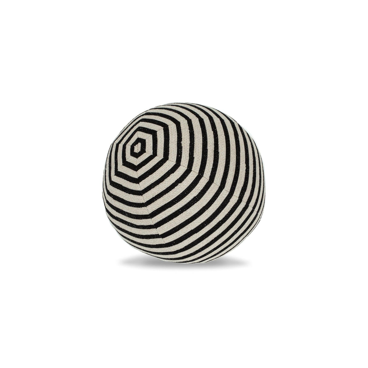 Elaine Smith Sincerity Ebony Orb Black 12" Round Decorative Pillow