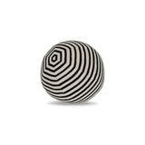 Elaine Smith Sincerity Ebony Orb Black 12" Round Decorative Pillow