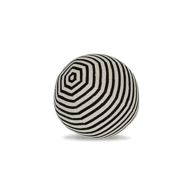 Elaine Smith Sincerity Ebony Orb Black 12" Round Decorative Pillow