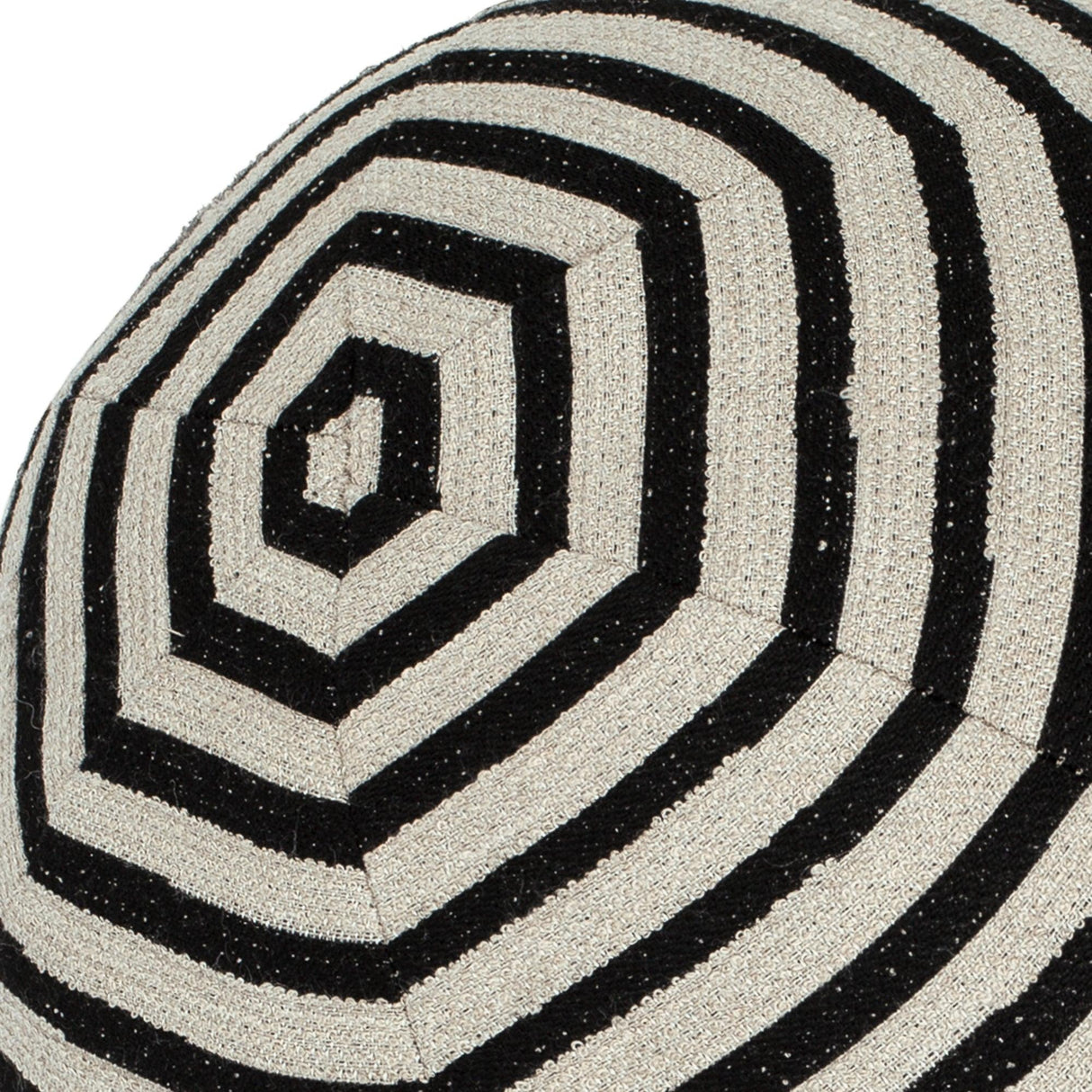 Elaine Smith Sincerity Ebony Orb Black 12" Round Decorative Pillow