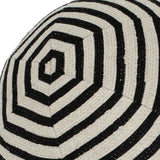Elaine Smith Sincerity Ebony Orb Black 12" Round Decorative Pillow
