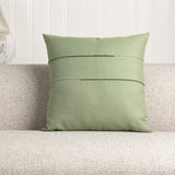 Elaine Smith Micro Fringe Meadow Green 20"x20" Decorative Pillow