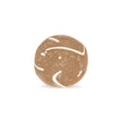 Elaine Smith Instinct Caramel Orb Brown 12" Round Decorative Pillow