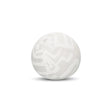 Elaine Smith Noble Alabaster Orb White 12" Round Decorative Pillow