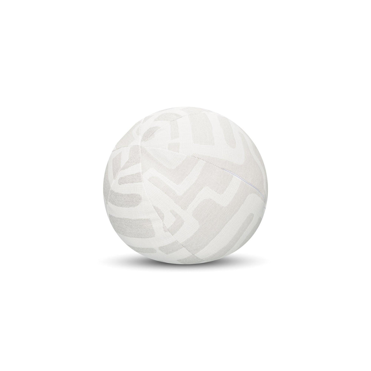 Elaine Smith Noble Alabaster Orb White 12" Round Decorative Pillow