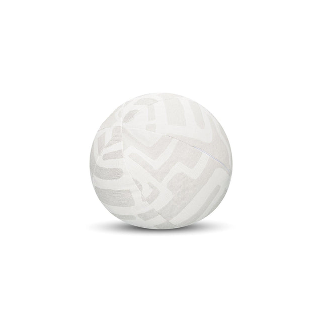 Elaine Smith Noble Alabaster Orb White 12" Round Decorative Pillow
