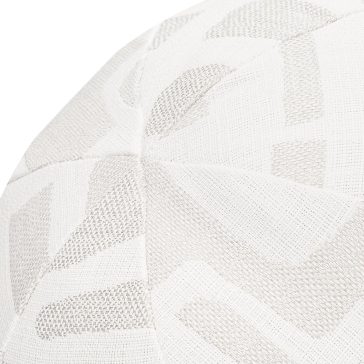 Elaine Smith Noble Alabaster Orb White 12" Round Decorative Pillow
