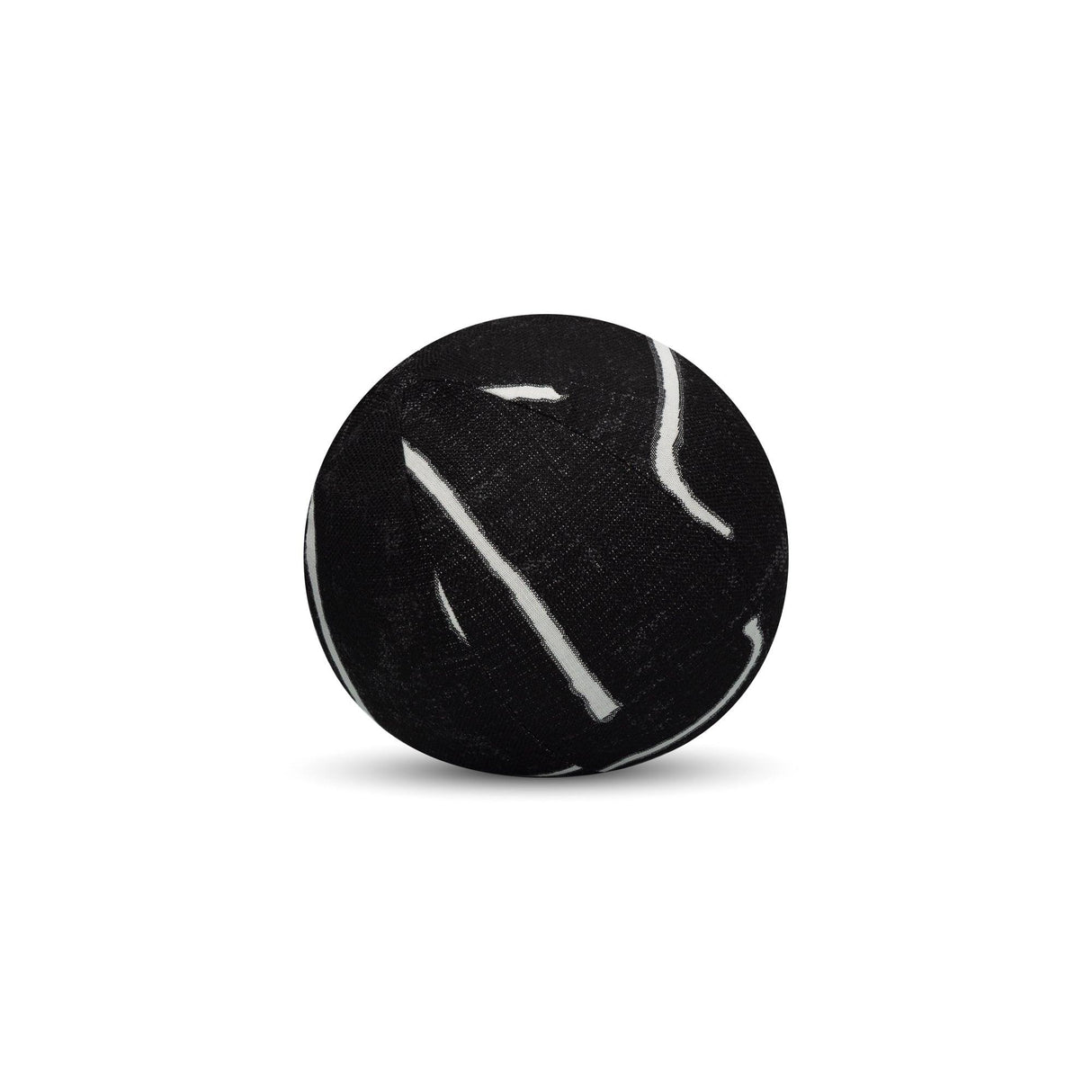 Elaine Smith Instinct Ebony Orb Black 12" Round Decorative Pillow