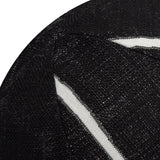 Elaine Smith Instinct Ebony Orb Black 12" Round Decorative Pillow