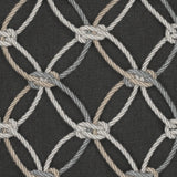 Elaine Smith Carbon Rope Black 20"x20" Decorative Pillow