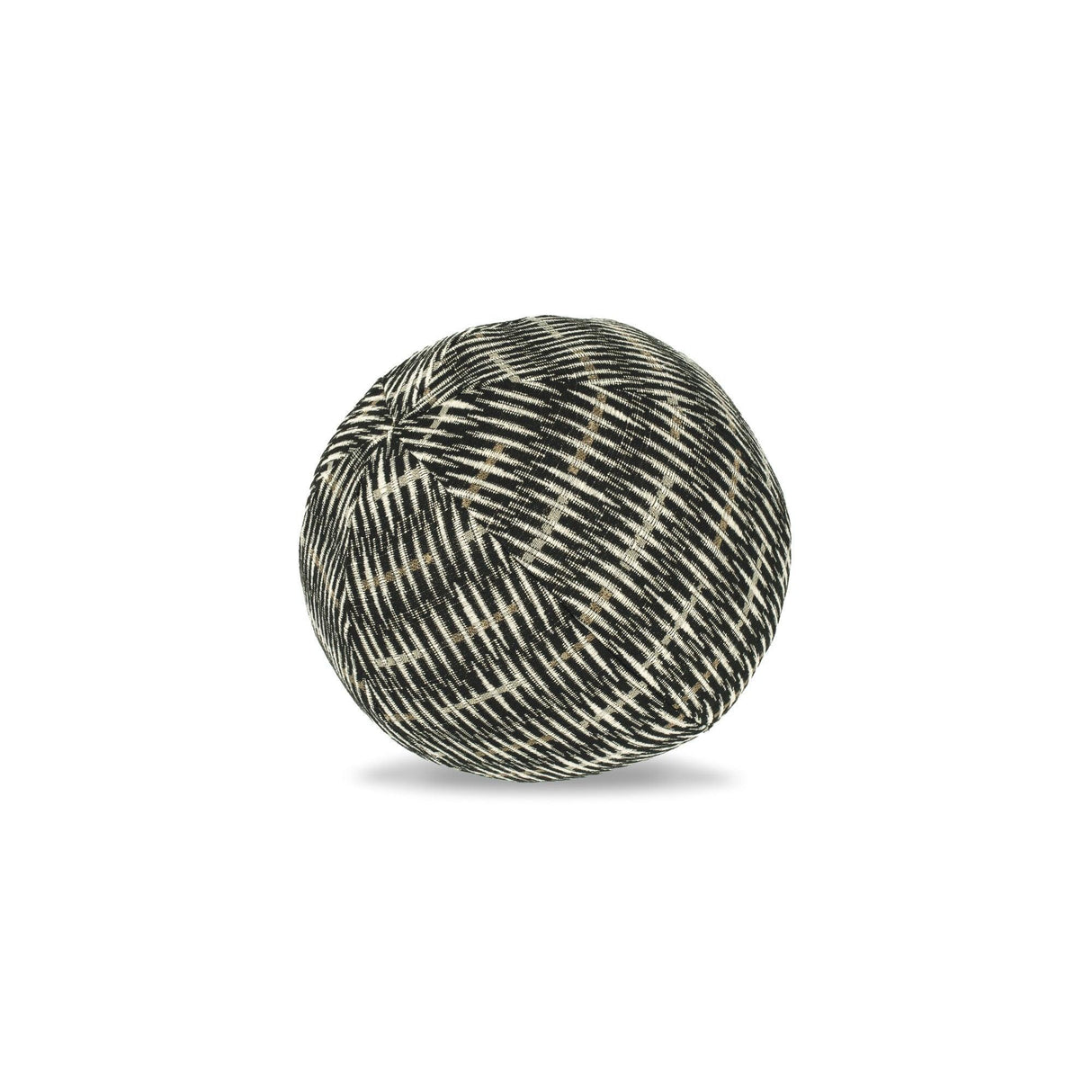 Elaine Smith Intertwine Ebony Orb Black 12" Round Decorative Pillow