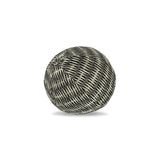 Elaine Smith Intertwine Ebony Orb Black 12" Round Decorative Pillow