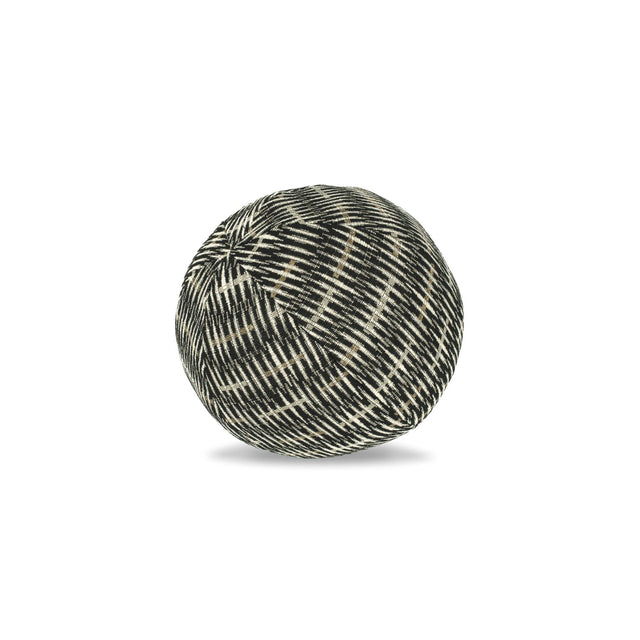 Elaine Smith Intertwine Ebony Orb Black 12" Round Decorative Pillow