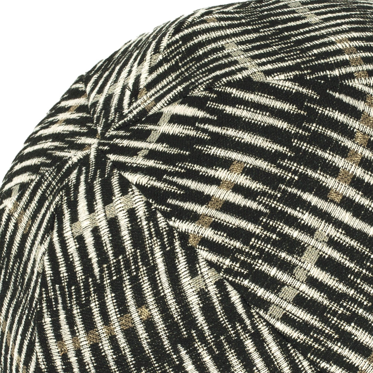 Elaine Smith Intertwine Ebony Orb Black 12" Round Decorative Pillow