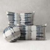 Elaine Smith Shibori Orb Blue 12" Round Decorative Pillow