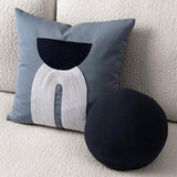 Elaine Smith Lush Velvet Midnight Orb Deep Blue 12" Round Decorative Pillow