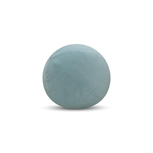 Elaine Smith Lush Velvet Tiffany Orb Blue 12" Round Decorative Pillow
