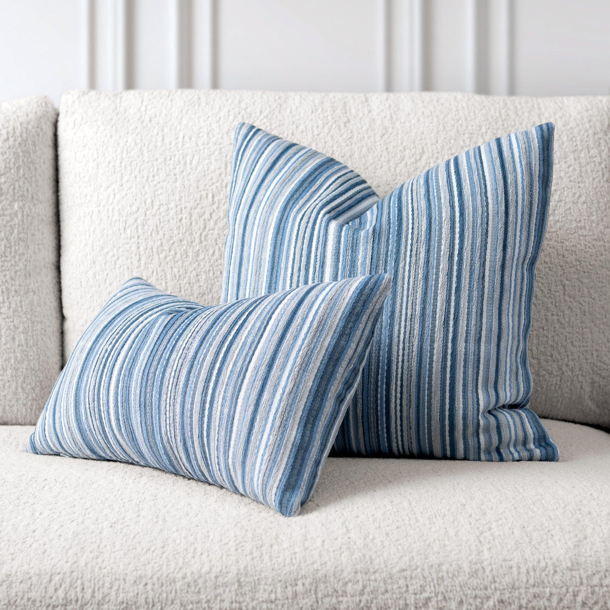Elaine Smith Lush Velvet Cloud Gray 20"x20" Decorative Pillow