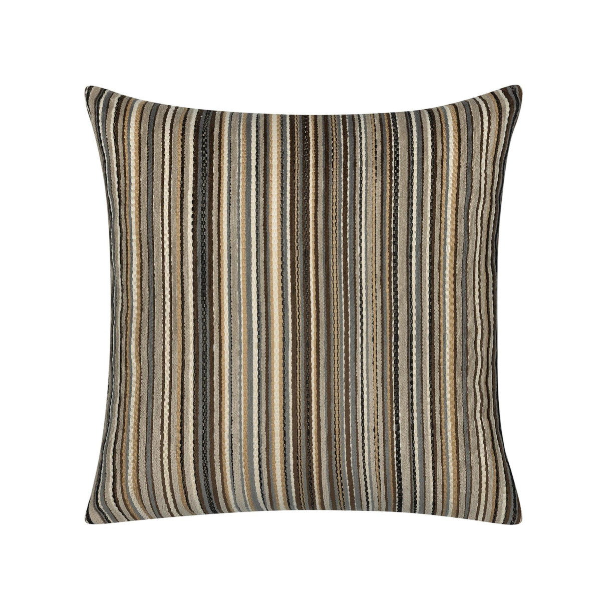 Elaine Smith Lush Velvet Earth Brown 20"x20" Decorative Pillow