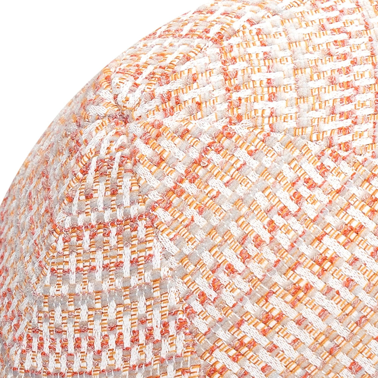 Elaine Smith Kaleidoscope Clay Orb Orange 12" Round Decorative Pillow