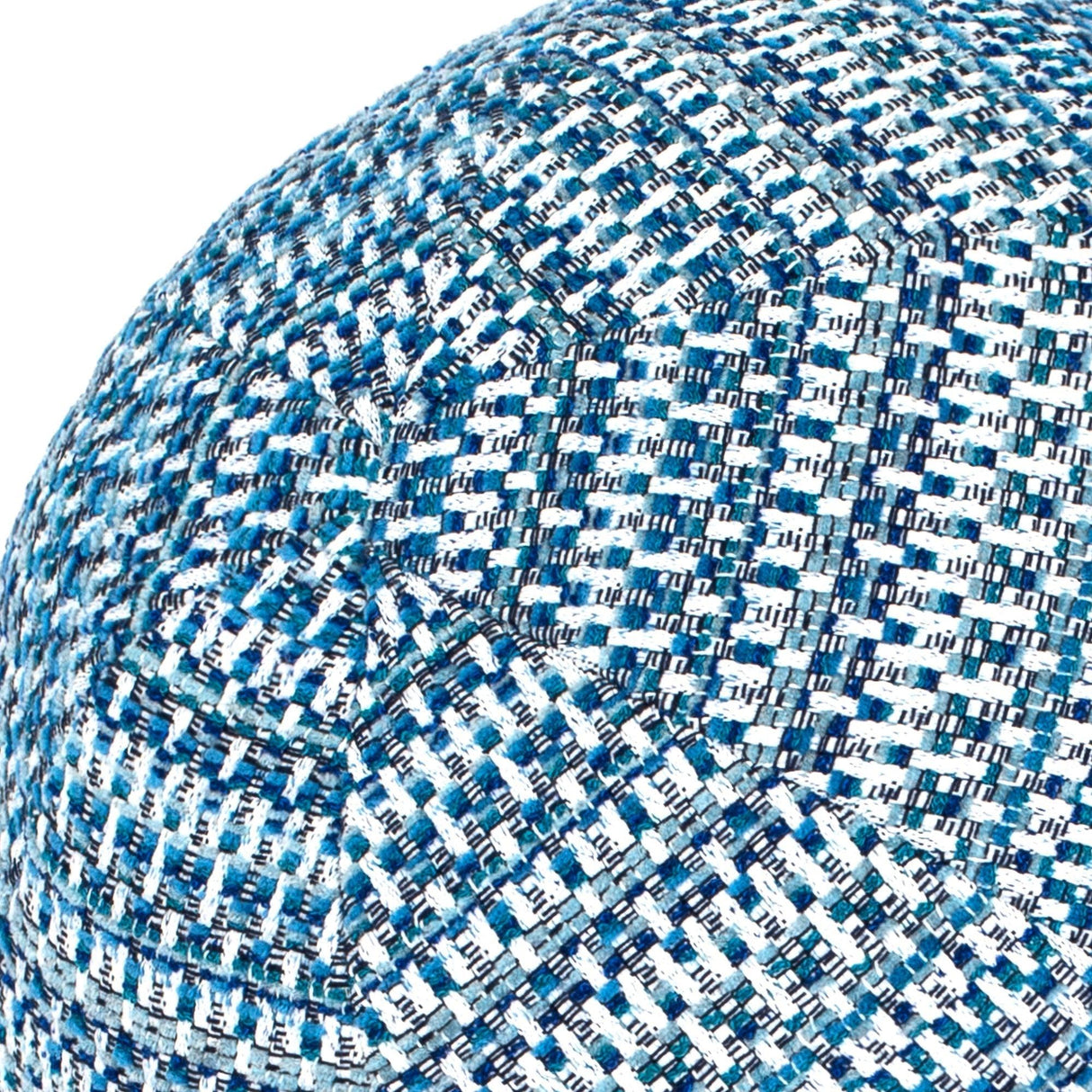 Elaine Smith Kaleidoscope Indigo Orb Blue 12" Round Decorative Pillow