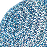 Elaine Smith Kaleidoscope Indigo Orb Blue 12" Round Decorative Pillow