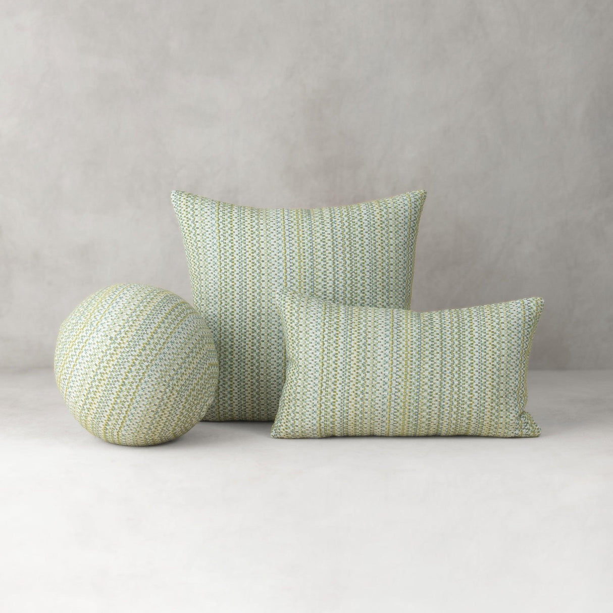 Elaine Smith Kaleidoscope Spring Orb Green 12" Round Decorative Pillow
