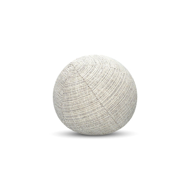 Elaine Smith Entity Linen Orb Beige 12" Round Decorative Pillow