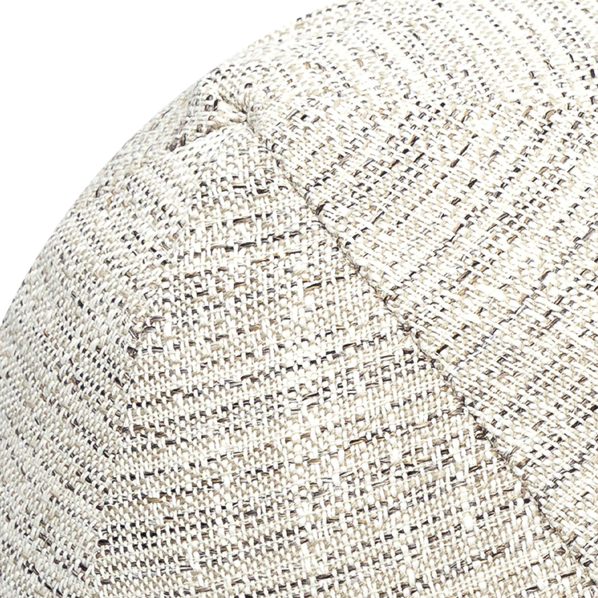 Elaine Smith Entity Linen Orb Beige 12" Round Decorative Pillow