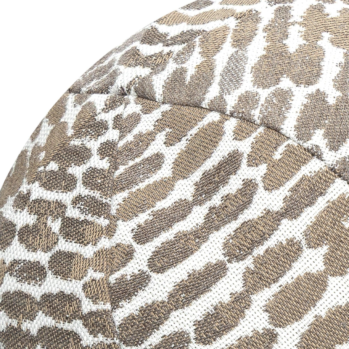 Elaine Smith Thumbprint Latte Orb Beige 12" Round Decorative Pillow