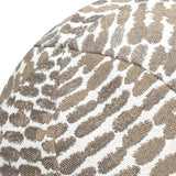 Elaine Smith Thumbprint Latte Orb Beige 12" Round Decorative Pillow