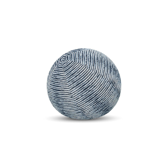 Elaine Smith Progress Indigo Orb Blue 12" Round Decorative Pillow