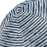 Elaine Smith Progress Indigo Orb Blue 12" Round Decorative Pillow