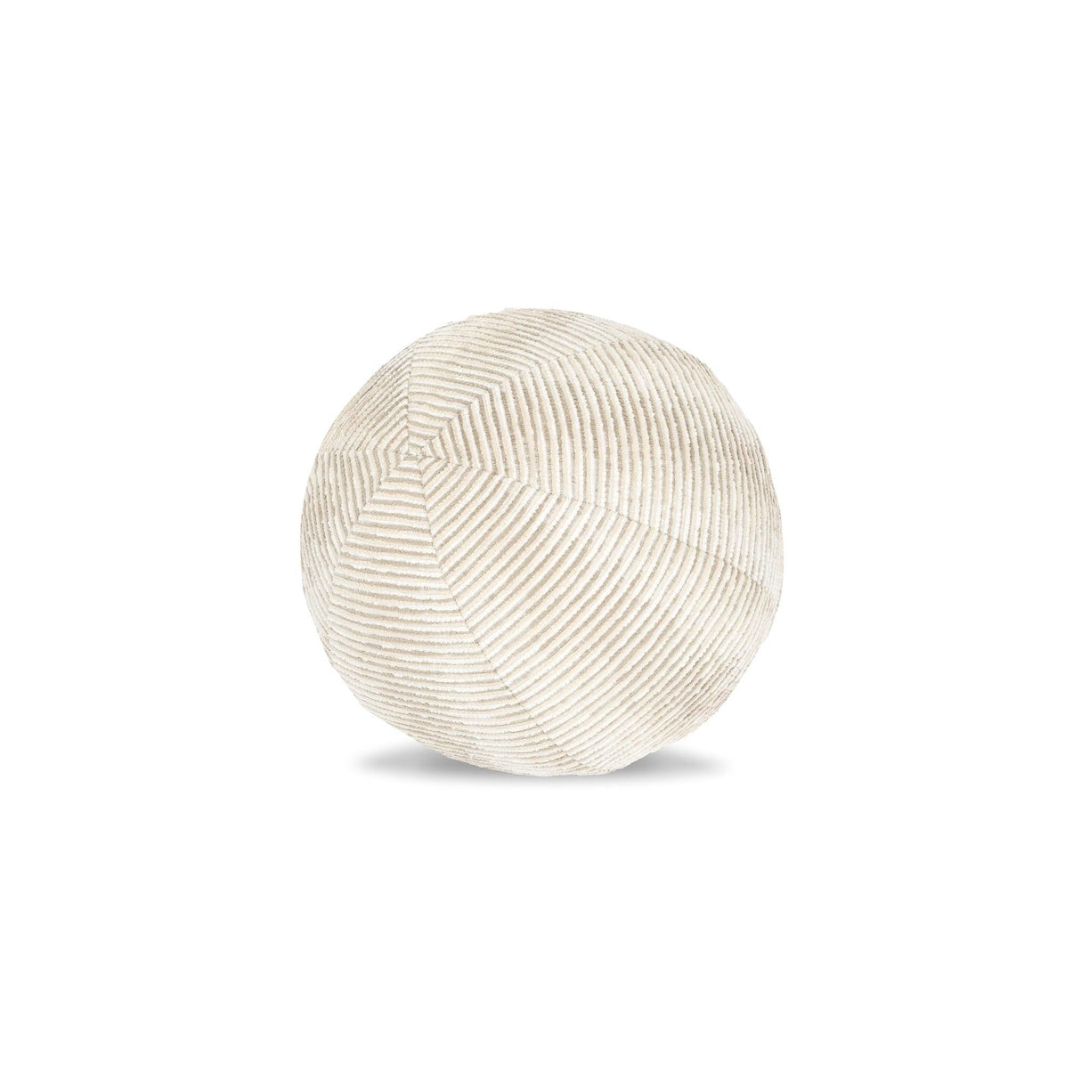 Elaine Smith Progress Sand Orb Beige 12" Round Decorative Pillow