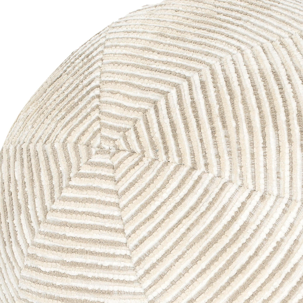Elaine Smith Progress Sand Orb Beige 12" Round Decorative Pillow