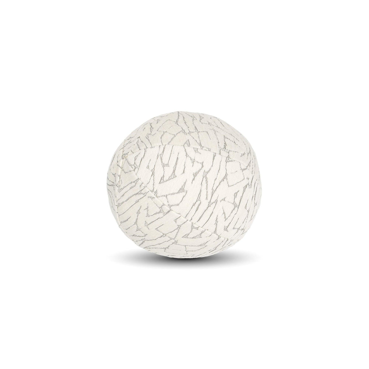 Elaine Smith Synchronize Ivory Orb Ivory 12" Round Decorative Pillow