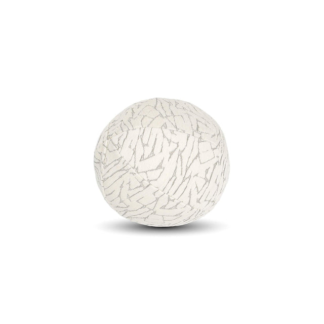 Elaine Smith Synchronize Ivory Orb Ivory 12" Round Decorative Pillow