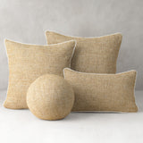 Elaine Smith Golden Hour Orb Gold 12" Round Decorative Pillow