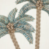 Elaine Smith Escape Aqua Ivory 22"x22" Decorative Pillow