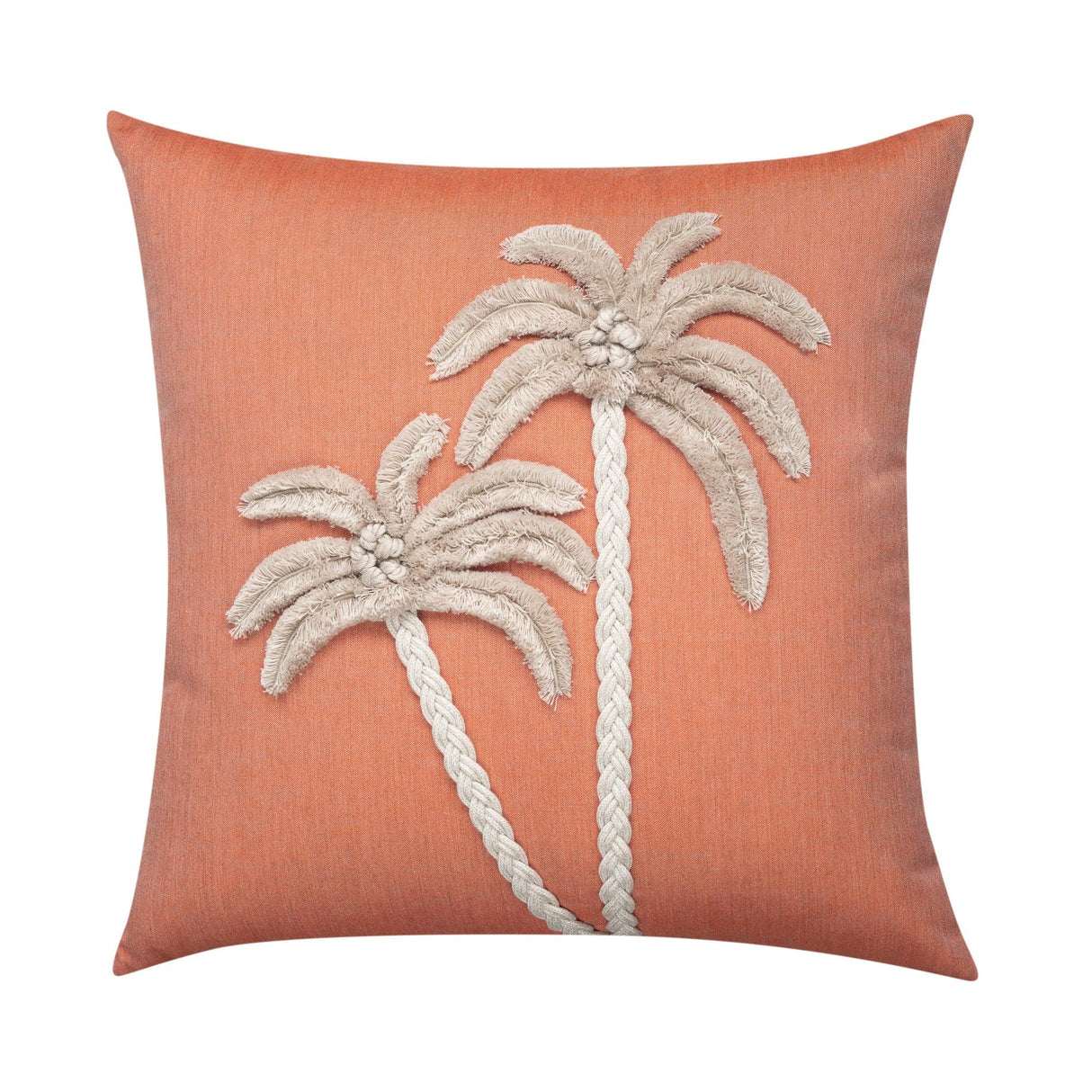 Elaine Smith Escape Coral Orange 22"x22" Decorative Pillow