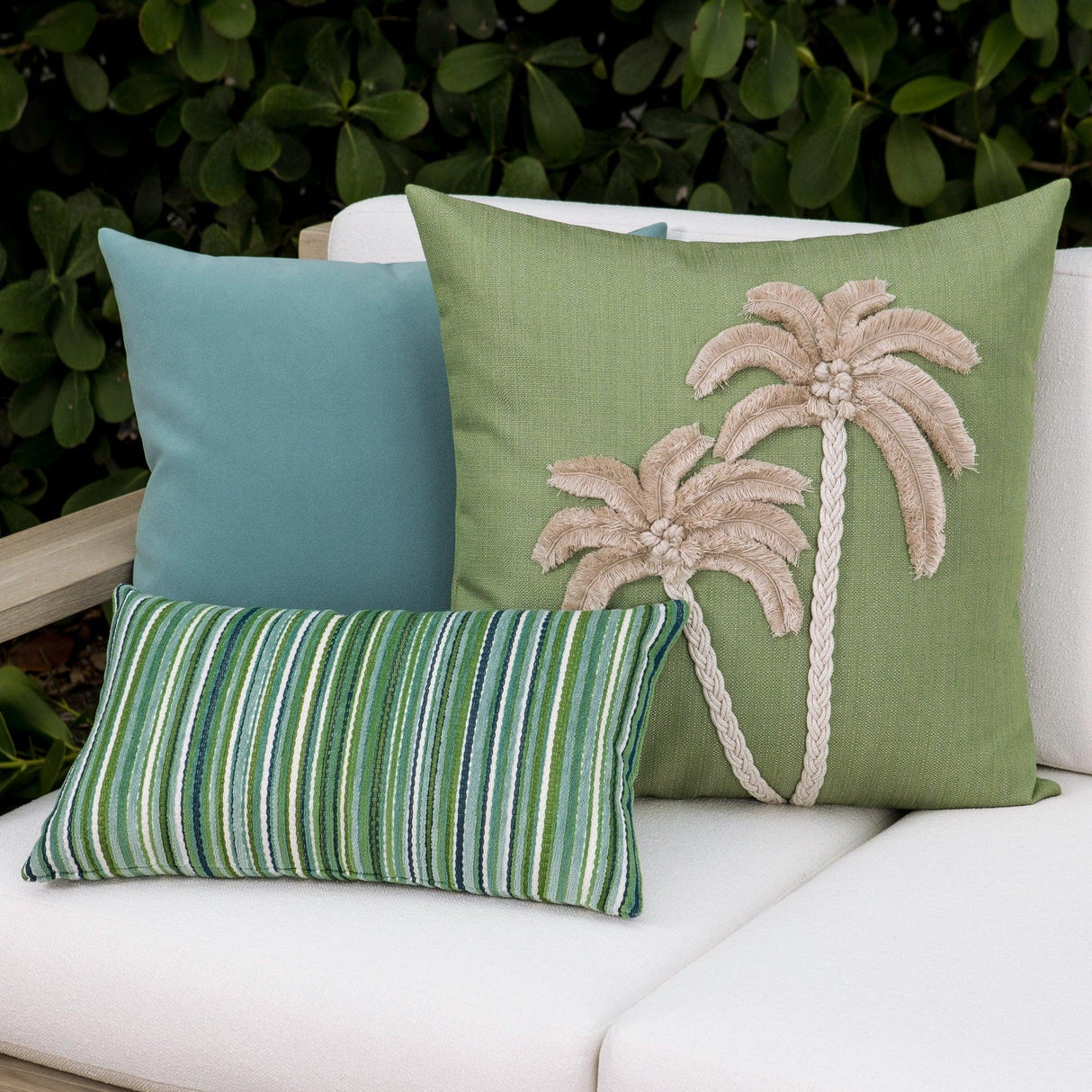 Elaine Smith Escape Meadow Green 22"x22" Decorative Pillow
