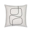 Elaine Smith Linear Luxe Ebony White 20"x20" Decorative Pillow