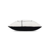Elaine Smith Linear Luxe Ebony White 20"x20" Decorative Pillow