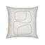 Elaine Smith Linear Luxe Oyster White 20"x20" Decorative Pillow